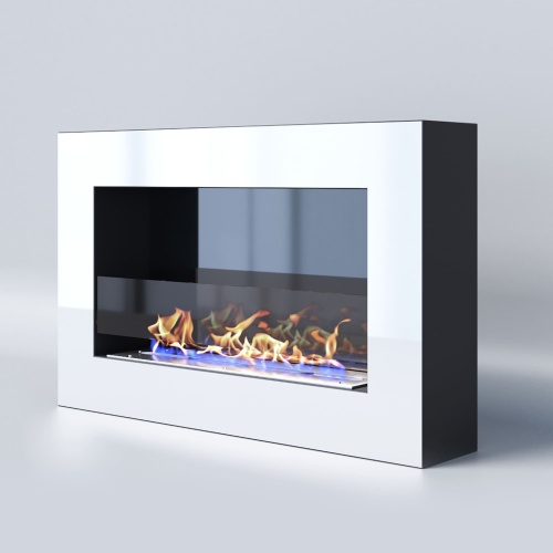 Биокамин "Русский огонь" Хай-тек 800N настенный (высота 500мм.) с защитным стеклом