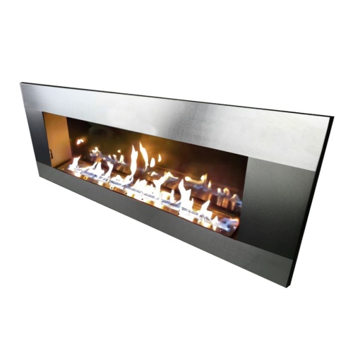 Биокамин "Русский огонь" Модерн 1500V встраиваемый с декоративным стеклом (стемалитом)