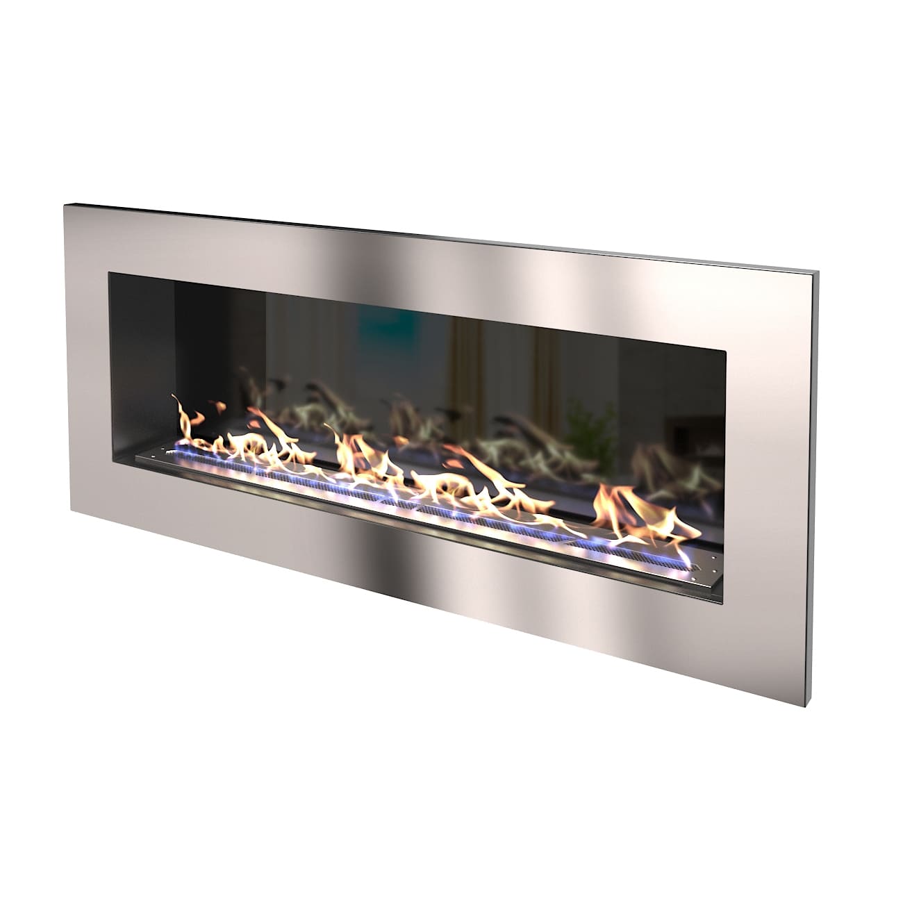 Биокамин "Русский огонь" Хай-тек 1200V встраиваемый с декоративным стеклом (стемалитом) по цене 42 650 руб.