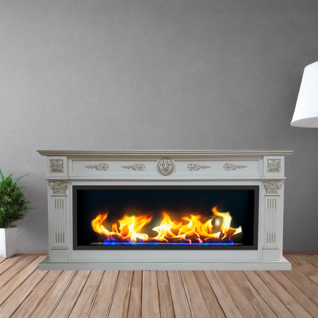 Биокамин в линейном портале "Русский огонь" Колизей с защитным стеклом по цене 107 600 руб.