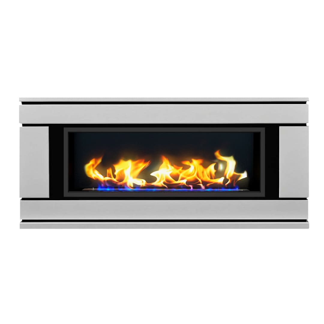 Биокамин в линейном портале "Русский огонь" Вега с защитным и декоративным стеклом по цене 112 450 руб.