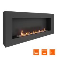 Биокамин SteelHeat WALL GRAND 1500 черный Биокамин SteelHeat WALL GRAND 1500 черный