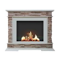 Биокамин в портале SteelHeat Pamir, стекло