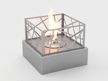 Настольный биокамин Lux Fire "Пикник" S (серебро) Настольный биокамин Lux Fire "Пикник" S (серебро)