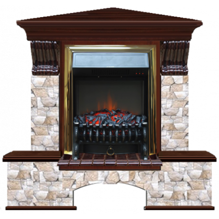 Бостон К Арбат угловой (красное дерево)+Fobos Brass