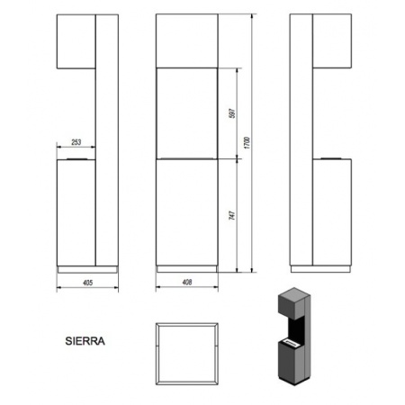 Биокамин Kratki SIERRA по цене &euro;349