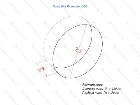 Настенный биокамин Lux Fire "Иллюзион 500 Н" XS Настенный биокамин Lux Fire "Иллюзион 500 Н" XS по цене 43 890 руб.