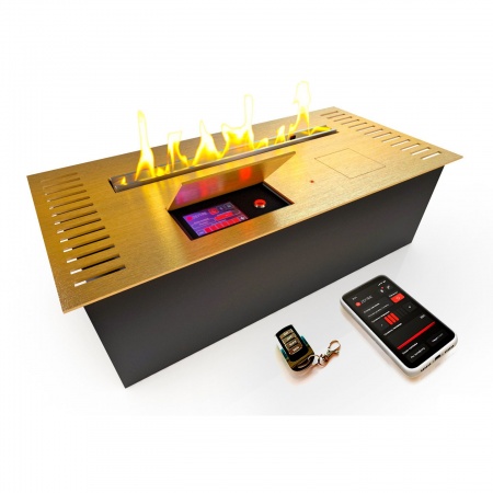 Автоматический биокамин ZeFire M 600 латунный с ДУ по цене 295 000 руб.