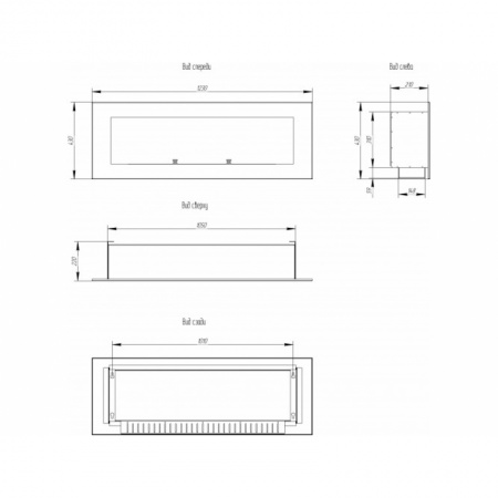 Биокамин Window 800 Арома burgundy по цене 41 000 руб.