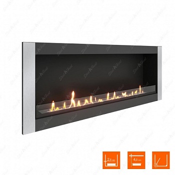 Биокамин SteelHeat ONE-V 1400 XL стекло