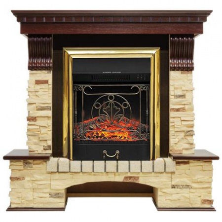 Pierre Luxe сланец (темный дуб)+Majestic FX Brass