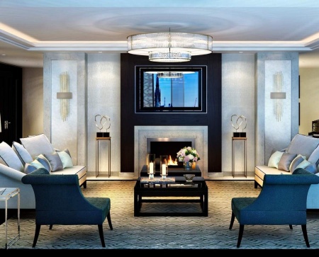 Автоматический биокамин Decoflame Westminster e-Ribbon Fire по цене 668 000 руб.