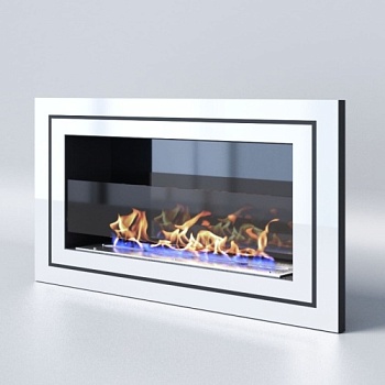 Биокамин "Русский огонь" Стенли 800V встраиваемый с защитным стеклом