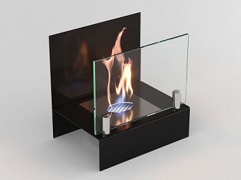 Настольный биокамин Lux Fire "Афиша" S (черный) Настольный биокамин Lux Fire "Афиша" S (черный)